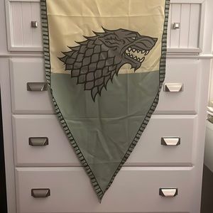Long House Stark banner from Game of Thrones